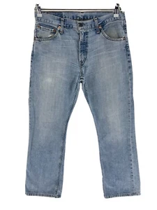 Vintage Levi's 507 04 Blue Regular Slight Bootcut Fit Distressed Jeans W33 L32 - Picture 1 of 12