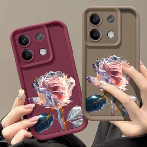 Phone Case For Xiaomi Redmi Note 13 14T 13T Pro Poco F6 X6 Pro Rose Soft Cover - Picture 1 of 15