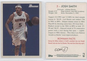 2009-10 Bowman '48 Josh Smith #3
