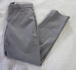 Pantalones para mujer Banana Republic 2 Sloan ajuste curvilíneo gris diamante/impresión geométrica - Imagen 1 de 7