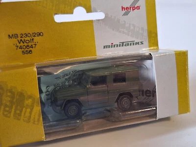 Herpa 740647 H0 1:87 Bundeswehr veicolo militare fuoristrada MB Wolf RARO - Immagine 1 di 3