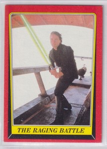 The Raging Battle 1983 Topps Return of the Jedi #51 EX {0127