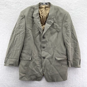 Kenneth Cole Blazer Jacket Mens 44 Gray Wool 44x33 USA Made Job Suit Sport Coat - Picture 1 of 13