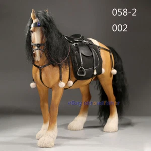 JXK 1/6 Comarca Caballo y Arnés Figura Modelo Animal Colección Decoración Juguetes Regalo - Imagen 1 de 27