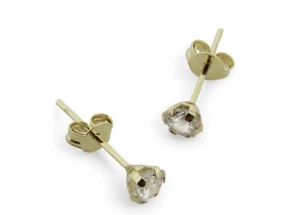 orecchini con zircone a griff completamente in oro GIALLO 18kt. - Picture 1 of 7