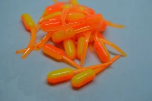 JASONS CRAPPIE STINGER 1.5" 30 PACK CRAPPIE LURES JIGS ORANGE & CHARTREUSE LAM - Picture 1 of 2