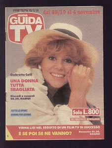 NUOVA GUIDA TV MONDADORI 43/1989 OMBRETTA COLLI UNA DONNA TUTTA SBAGLIATA RAIDUE - Picture 1 of 1