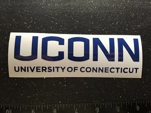 UConn Connecticut University Huskies Logo Vinyl Decal (Navy Blue) - NCAA - Picture 1 of 2