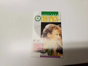 RS20 Boston Celtics 1991/92 NBA Basketball Pocket Schedule - WFXT/Miller Lite - Picture 1 of 2