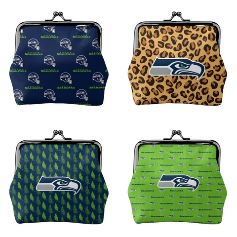 Seattle Seahawks Fans Mini Coin Purse Change Purse Coin Bag Women's Wallet Cover