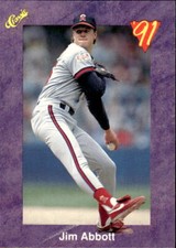 Jim Abbott 1991 Classic Game #5   California Angels