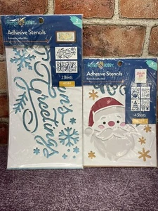 Christmas Stencil Sets. Santa, Christmas Tree, Seasons Greetings ….. more - Picture 1 of 4