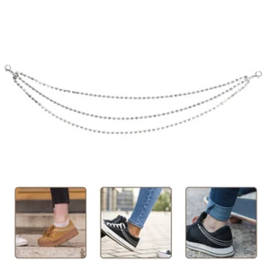 1 Pair Bling Shoe Chains Layered Sneakers Charms Decorations Shoe Accessories - Picture 1 of 12
