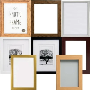 Wall Mounted Picture Photo Frame Wood Wooden Effect House Interior Decoration - Picture 1 of 17