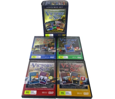 Victory At Sea 4 DVD Box Set 26 Episodes War Naval Documentary PAL ALL Tested BW - Image 1 of 4