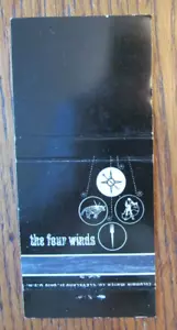 BULLFIGHTING MATCHBOOK COVER: FOUR WINDS COLUMBUS, OHIO EMPTY MATCHCOVER -D21 - Picture 1 of 2