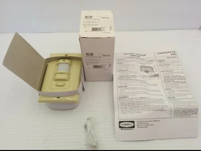 HUBBELL RMS140I (RMS140) VACANCY 传感器开关,800/1000W 120/277V,象牙白,全新带盒 — 第 1/4 张图片
