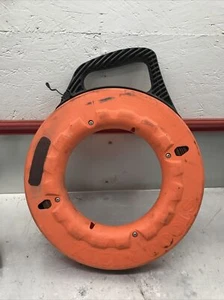 KLEIN TOOLS 1/8 Wide Steel Fish Tape 240 ft Used - Picture 1 of 8
