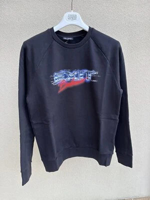 Balmain , Exit Logo Crewneck Sweater in Black / Multicolor , BNWT S - Image 1 of 4