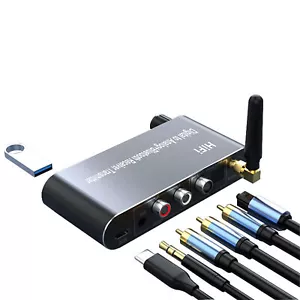 Bluetooth 5.1 Receiver Audio Converter Digital Optical to Analog RCA 3.5mm USB - Picture 1 of 14