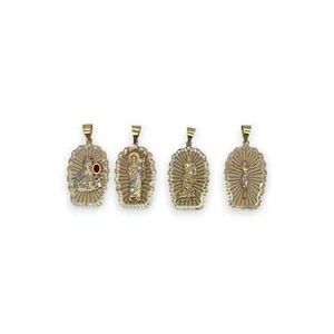 Religious 4 Styles Pendants - 14K Yellow Gold - Picture 1 of 7