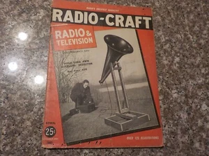 RADIO-CRAFT MAGAZINE APRIL 1942 RADIO AND TELEVISION - Picture 1 of 4
