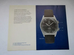 VTG 1969 / 1970 Tissot Wrist Watch Sales Sheet for PR 516 SONOROUS - Picture 1 of 7