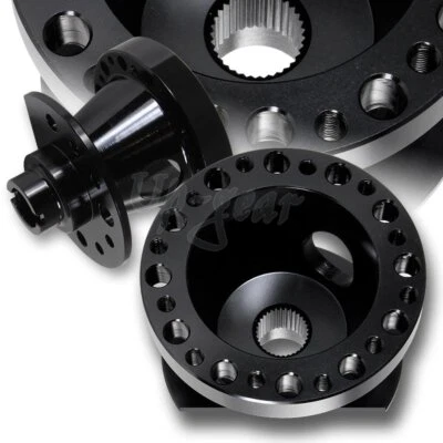 Adaptador HUB de 6 orificios para volante negro aluminio Acura Integra 1990-1993 Foto 1 de 3