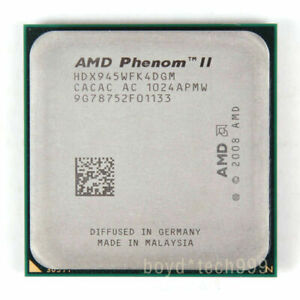 AMD Phenom II X4 945 CPU Processor HDX945WFK4DGM 3 GHz 667 MHz Socket AM3