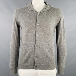 Cardigan De Lana Cashmere HARTFORD Talla L Gris Melange - Imagen 1 de 10