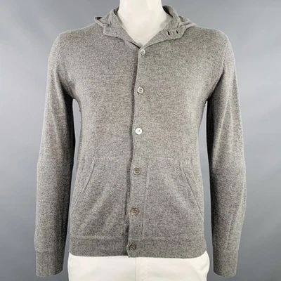 Cardigan De Lana Cashmere HARTFORD Talla L Gris Melange - Imagen 1 de 4