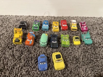 Disney Pixar Cars Mini Racers Lot of 16 Diecast Toy Cars Mattel Loose Vehicles - Image 1 of 4