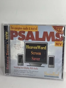 NOS Sealed NIV Complete Audio & Text Psalms CD-ROM Windows 95 3.1 Screen Saver - Picture 1 of 3
