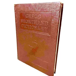 Gregg Shorthand Dictionary Anniversary Edition Hardcover 1930s Revised 1958 - Picture 1 of 7