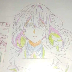 NEU Violet Evergarden Stab Illustration Zeichnung Kyoto Animation Japan limitiert - Bild 1 von 4