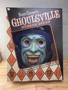 Ben Cooper Ghoulsville Giant Plastic Mask Wall Decor The Ripper New in Box - Picture 1 of 3