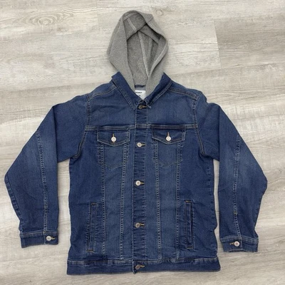Old Navy Youth Jean Jacket Hoodie Size XXL Plus - Image 1 of 4
