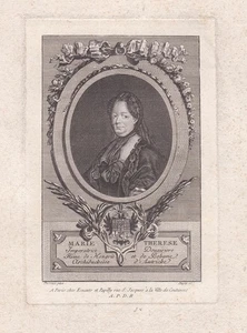 Maria Teresa d'Austria Principessa Arciduchessa Regina Regina Ritratto 1780 - Foto 1 di 1