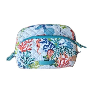 Vera Bradley Cosmetic Bag Under The Sea Toiletry Bag Used Washed - Picture 1 of 7