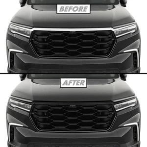Chrome Delete Blackout Vinyl for 2023+ Honda Pilot Grill Trim - Bild 1 von 4