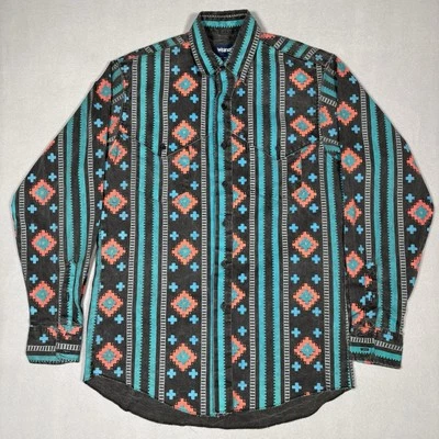 VTG Wrangler Brushpopper Striped Aztec Western Cowboy 15.5 X 34  X Long Tail - Image 1 of 4