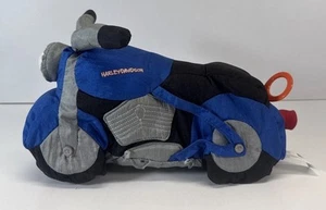 Vintage 2003 Harley Davidson Pullstring Soft Cover Kids Toy Blue Motorcycle - Picture 1 of 8