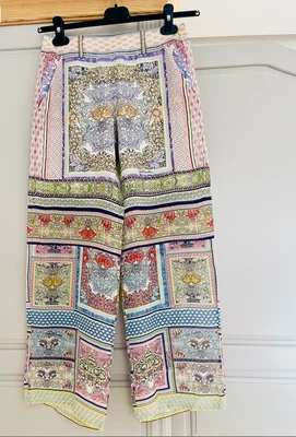 Women's Just Cavalli Palazzo Silk Pants Size 38 (S) - Imagem 1 de 4