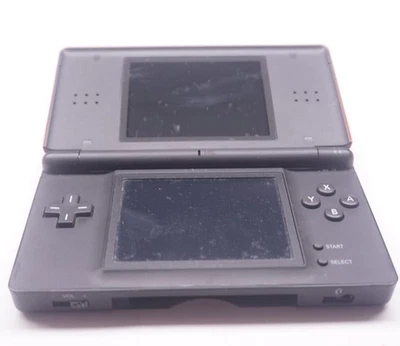Consola portátil Nintendo DS Lite rojo carmesí negra solo funciona probada como se lee Foto 1 de 4