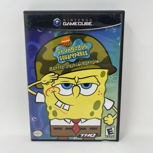 SpongeBob SquarePants The Battle for Bikini Bottom GameCube CIB w/Manual/Insert - Picture 1 of 4