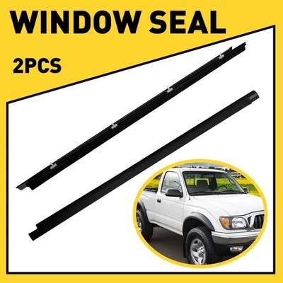 For Toyota Tacoma 1995-2004 Front Door Window Weatherstrip Window Moulding Trim - Image 1 of 4