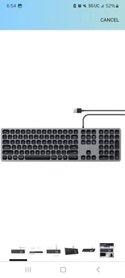 Satechi Aluminum Wired USB Keyboard for Apple Mac, Space Gray #ST-AMWKM - Image 1 of 4