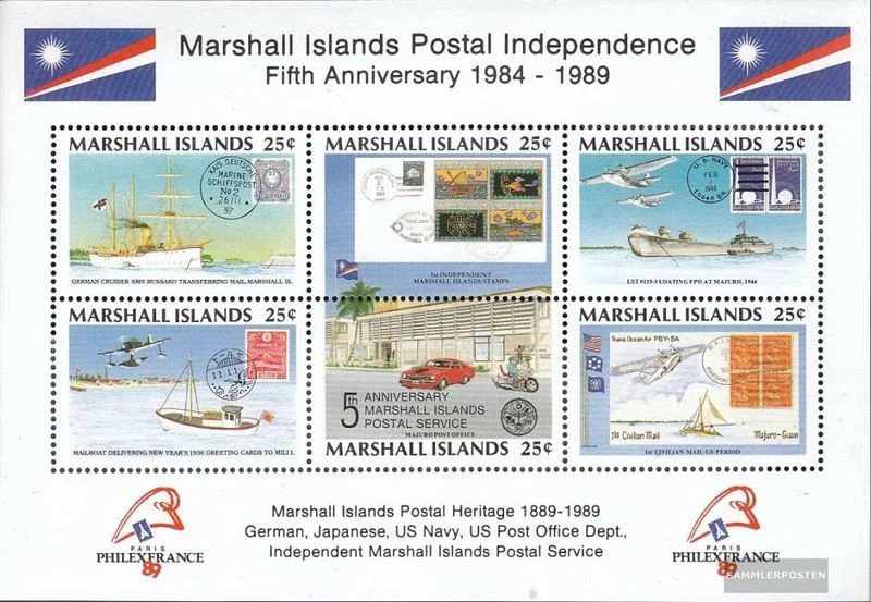Marshall-Islands block5 (complete issue) unmounted mint / never hinged 1989 Post - Image 1 of 1