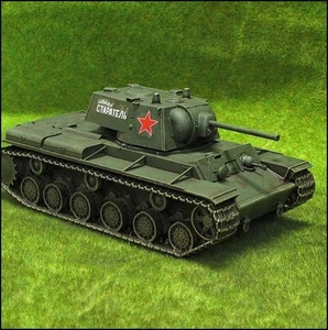 Painted! -  Soviet KV I Tank - 28mm WW2 - World War II  Bolt Action - Picture 1 of 5