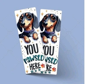 Custom Printed Cute Dachshund Bookmark With Tassle Ideal Gift For Readers - Picture 1 of 1